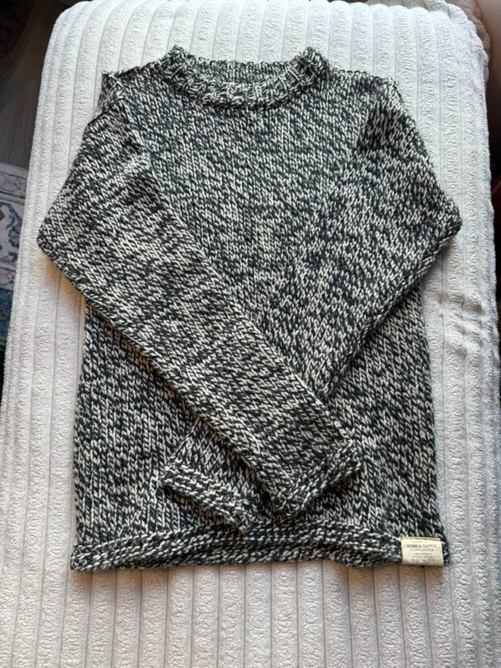 Ralph Lauren Black and White Sweater Denim & Supply